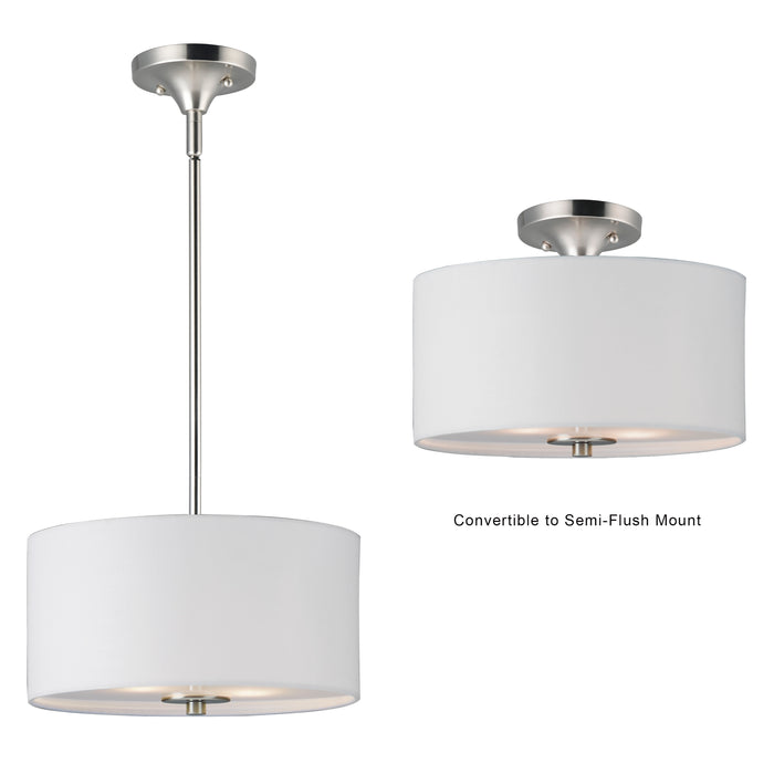 Maxim Bongo 2-Light Pendant / Semi-Flush Mount Model: 10011WLSN