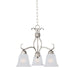 Maxim Basix 3-Light Chandelier Model: 10122FTSN