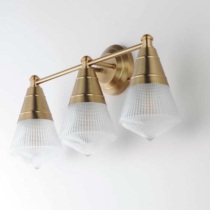 Maxim Hargreaves 3-Light Bath Vanity Model: 10393PRNAB