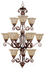 Maxim Symphony 12-Light Chandelier Model: 11238SAOI