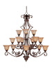 Maxim Symphony 15-Light Chandelier Model: 11239SAOI