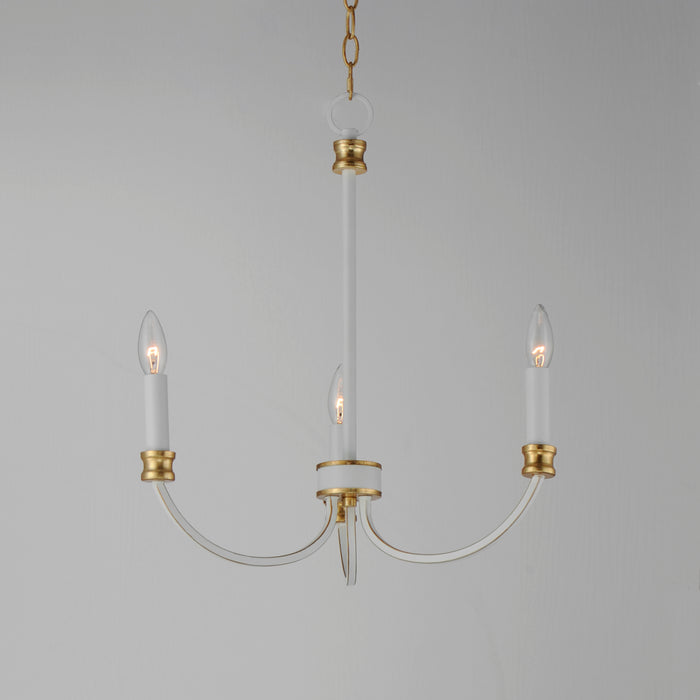 Maxim Charlton 3-Light Chandelier Model: 11373WWTGL