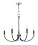 Maxim Charlton 5-Light Chandelier Model: 11375BKAB
