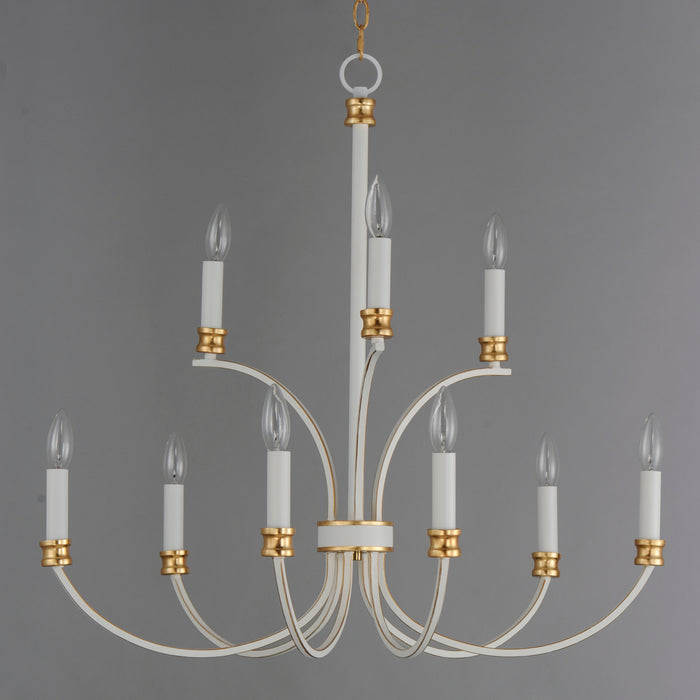 Maxim Charlton 9-Light Chandelier Model: 11377WWTGL