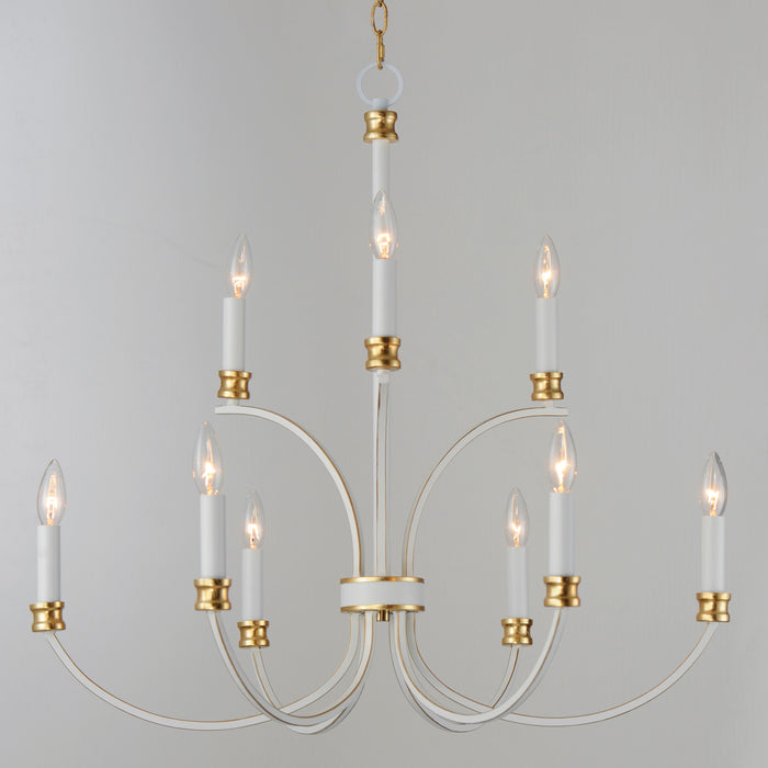 Maxim Charlton 9-Light Chandelier Model: 11377WWTGL