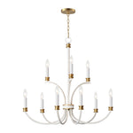 Maxim Charlton 9-Light Chandelier Model: 11377WWTGL