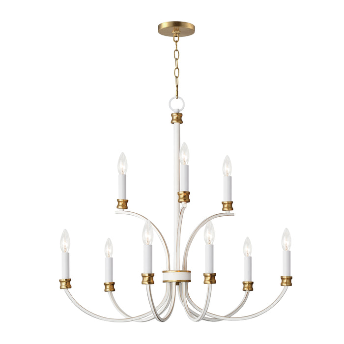 Maxim Charlton 9-Light Chandelier Model: 11377WWTGL