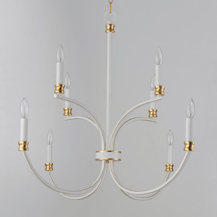 Maxim Charlton 8-Light Chandelier Model: 11378WWTGL