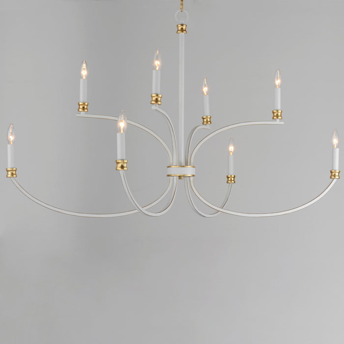 Maxim Charlton 8-Light Chandelier Model: 11378WWTGL