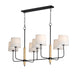 Maxim Bozeman 7-Light Linear Chandelier Model: 11867OFNWD