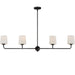 Maxim Bristol 4-Light Linear Chandelier Model: 12097SWAR