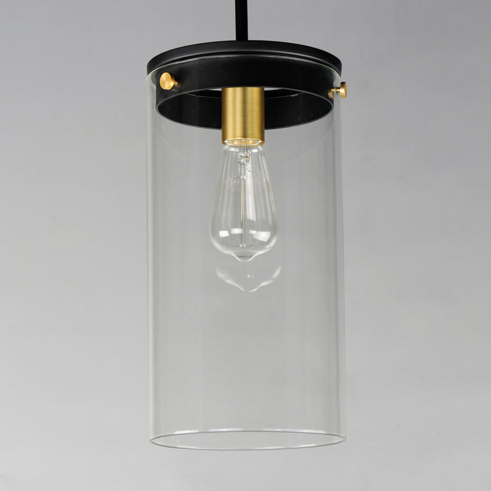 Maxim Pinn Large Single Pendant Model: 12408CLBKSBR