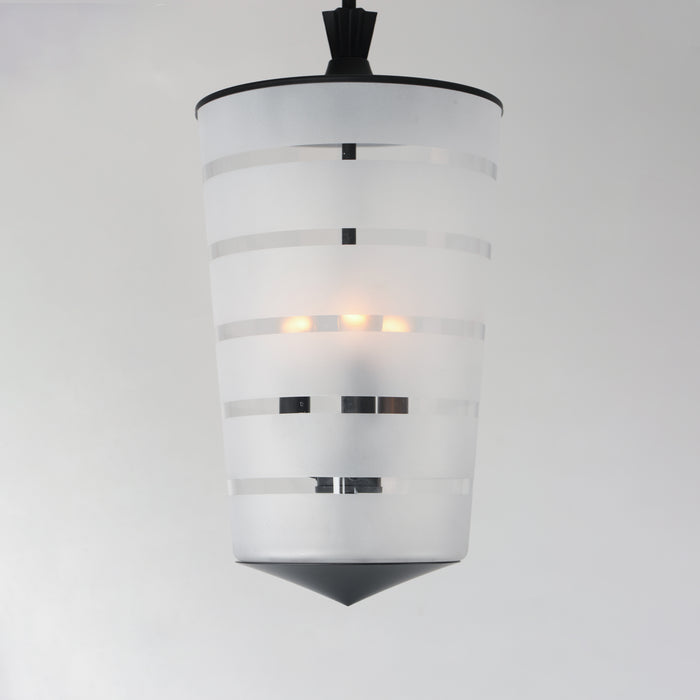 Maxim Copacabana 3-Light Pendant Model: 12443CLFTBK