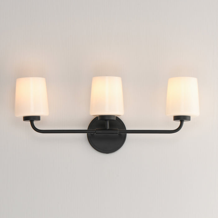 Maxim Durham 3-Light Bath Vanity Model: 12693WTBK