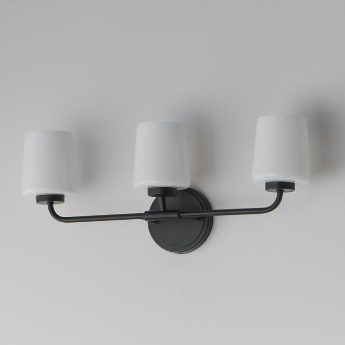 Maxim Durham 3-Light Bath Vanity Model: 12693WTBK