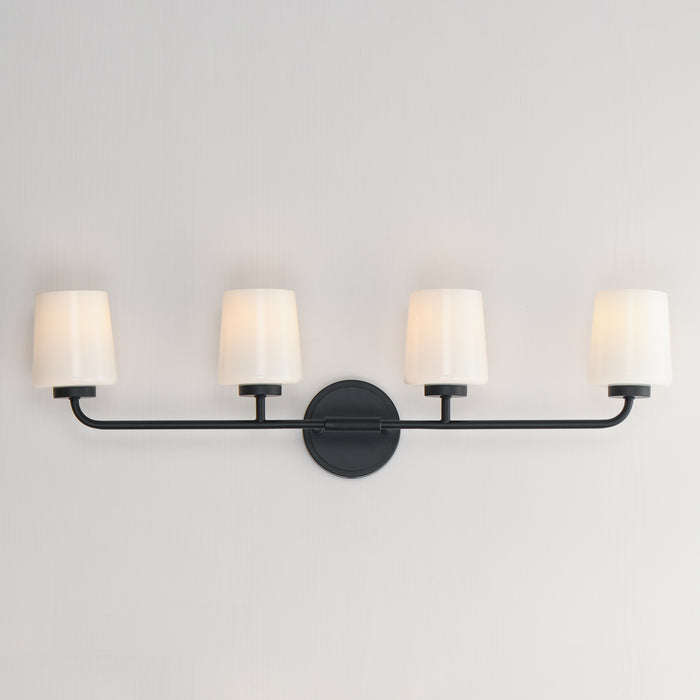 Maxim Durham 4-Light Bath Vanity Model: 12694WTBK