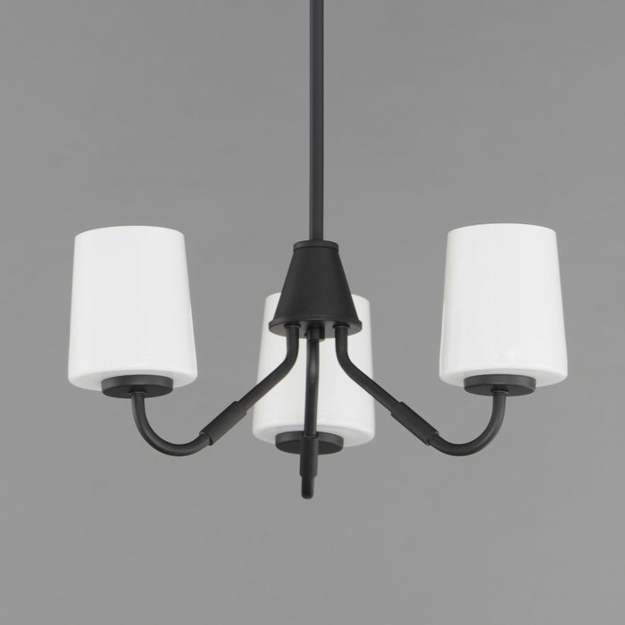 Maxim Durham 3-Light Chandelier Model: 12695WTBK