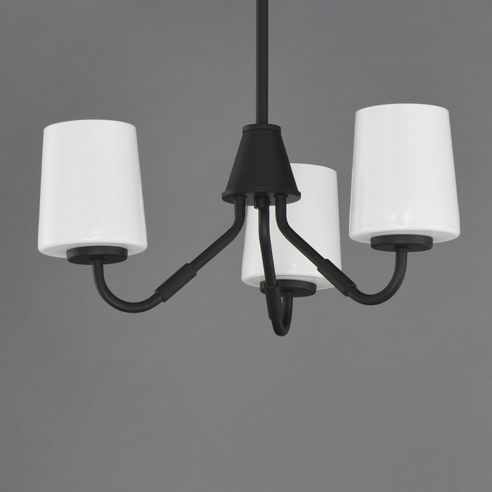 Maxim Durham 3-Light Chandelier Model: 12695WTBK