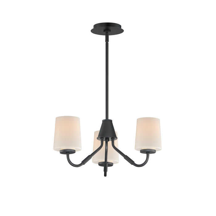 Maxim Durham 3-Light Chandelier Model: 12695WTBK