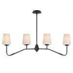 Maxim Durham 4-Light Linear Chandelier Model: 12697WTBK