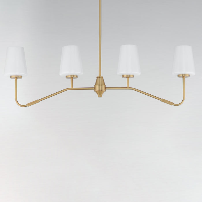 Maxim Durham 4-Light Linear Chandelier Model: 12697WTNAB