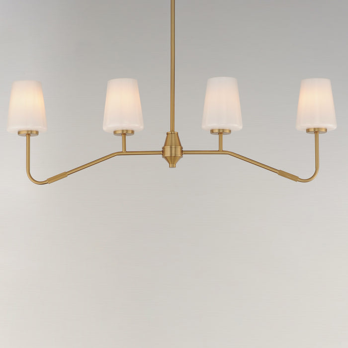 Maxim Durham 4-Light Linear Chandelier Model: 12697WTNAB