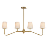 Maxim Durham 4-Light Linear Chandelier Model: 12697WTNAB