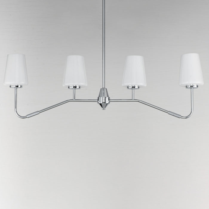 Maxim Durham 4-Light Linear Chandelier Model: 12697WTPC