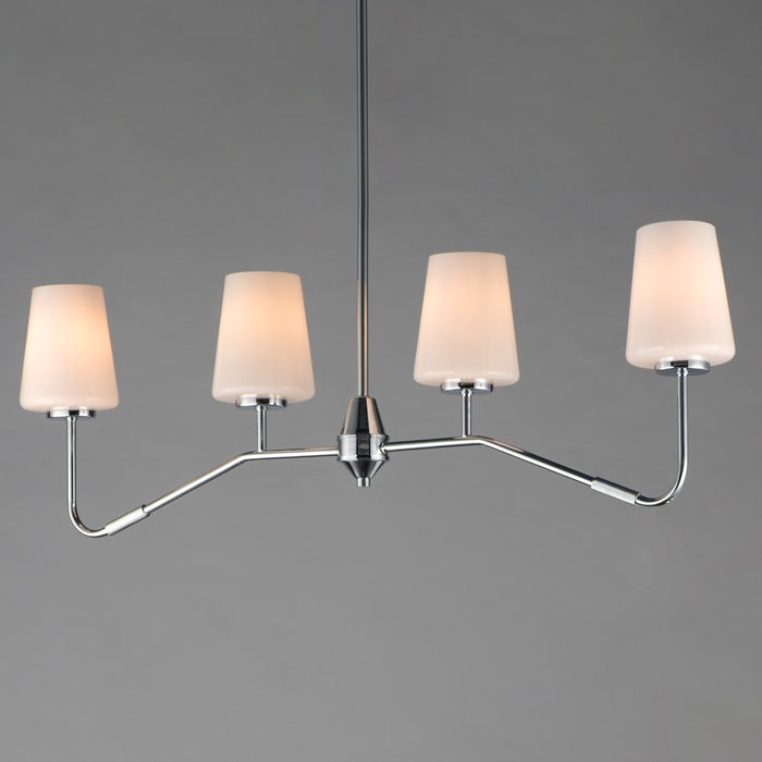 Maxim Durham 4-Light Linear Chandelier Model: 12697WTPC