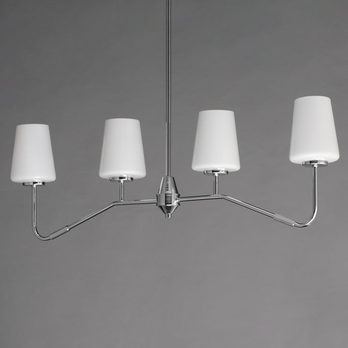 Maxim Durham 4-Light Linear Chandelier Model: 12697WTPC