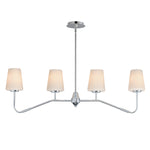 Maxim Durham 4-Light Linear Chandelier Model: 12697WTPC