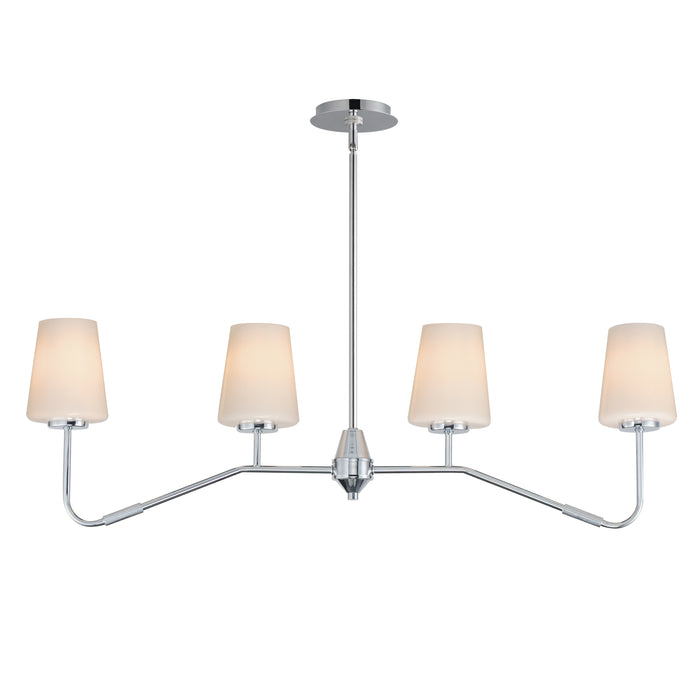 Maxim Durham 4-Light Linear Chandelier Model: 12697WTPC