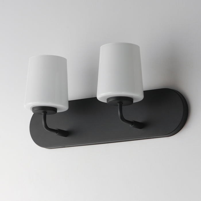 Maxim Durham 2-Light Strip Bath Vanity Model: 12892WTBK