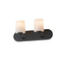 Maxim Durham 2-Light Strip Bath Vanity Model: 12892WTBK