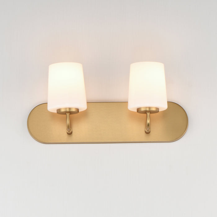 Maxim Durham 2-Light Strip Bath Vanity Model: 12892WTNAB