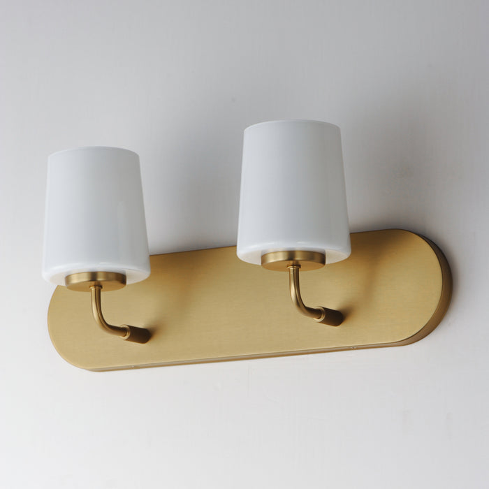 Maxim Durham 2-Light Strip Bath Vanity Model: 12892WTNAB