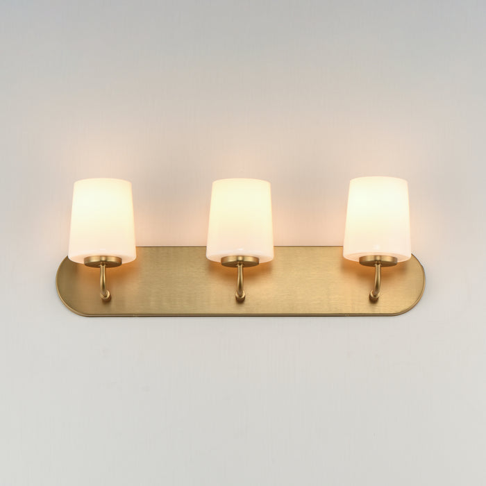 Maxim Durham 3-Light Strip Bath Vanity Model: 12893WTNAB
