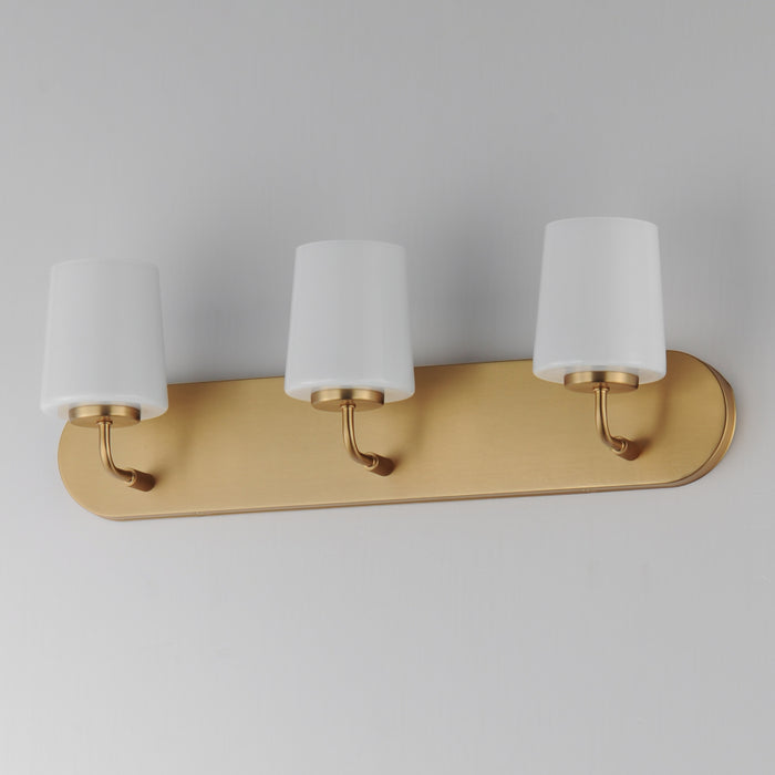 Maxim Durham 3-Light Strip Bath Vanity Model: 12893WTNAB