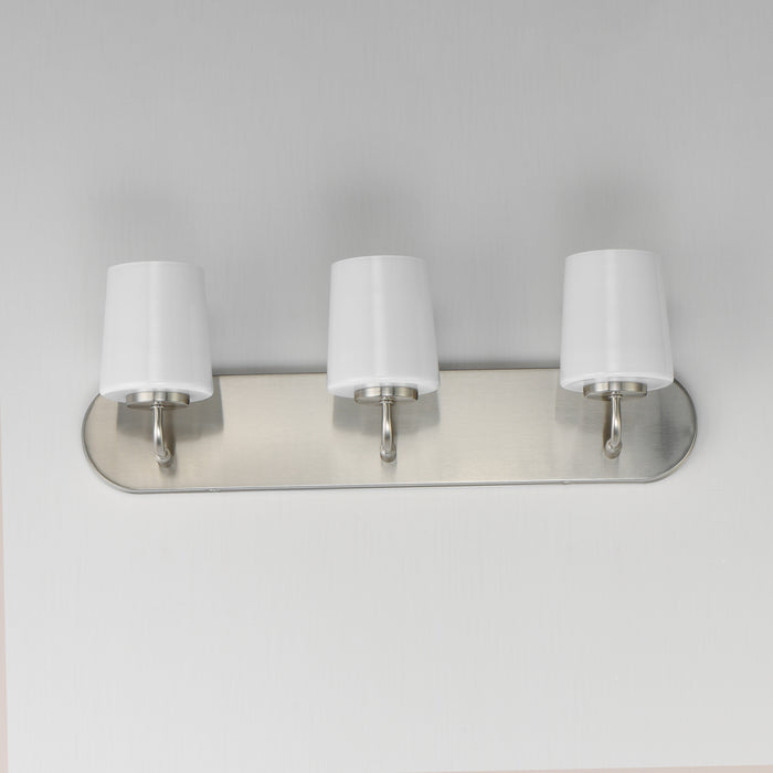 Maxim Durham 3-Light Strip Bath Vanity Model: 12893WTSN