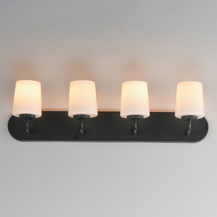 Maxim Durham 4-Light Strip Bath Vanity Model: 12894WTBK