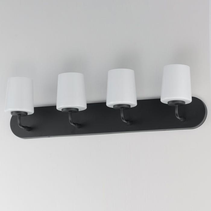Maxim Durham 4-Light Strip Bath Vanity Model: 12894WTBK