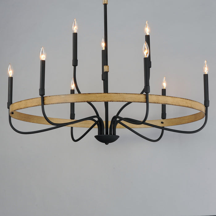Maxim Franklin 9-Light Chandelier Model: 14449DWBK