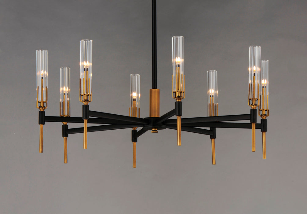 Maxim Flambeau 8-Light LED Chandelier Model: 16128CLBKAB