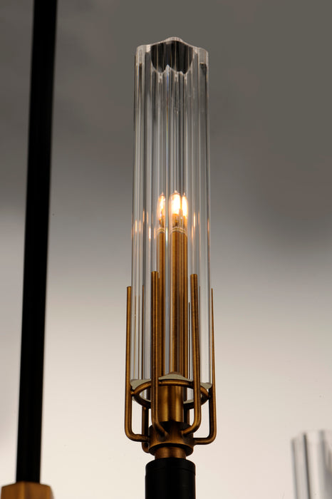 Maxim Flambeau 8-Light LED Chandelier Model: 16128CLBKAB