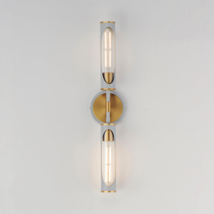 Maxim Regent 2-Light Bath Vanity Model: 16172CLLFGNAB