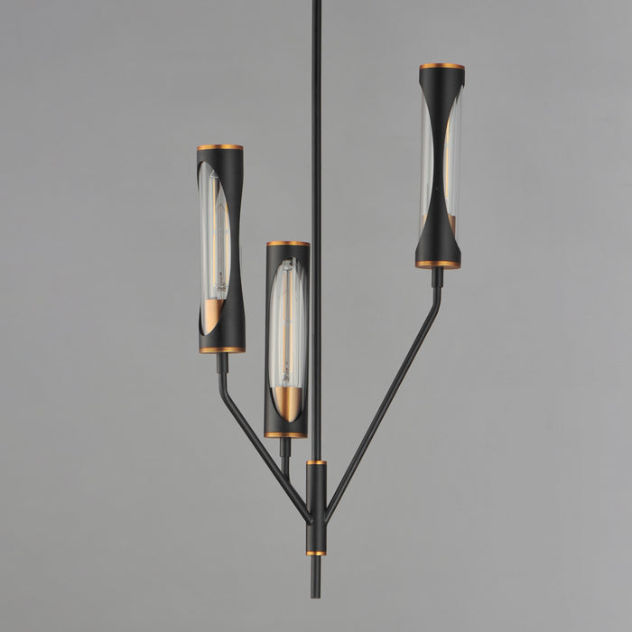 Maxim Regent 3-Light Pendant Model: 16173CLBKAB