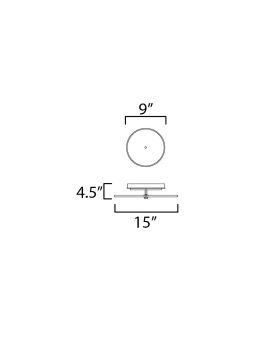 Maxim Quarry 15 LED Wall Sconce/Flush Mount Model: 18202WADBZ