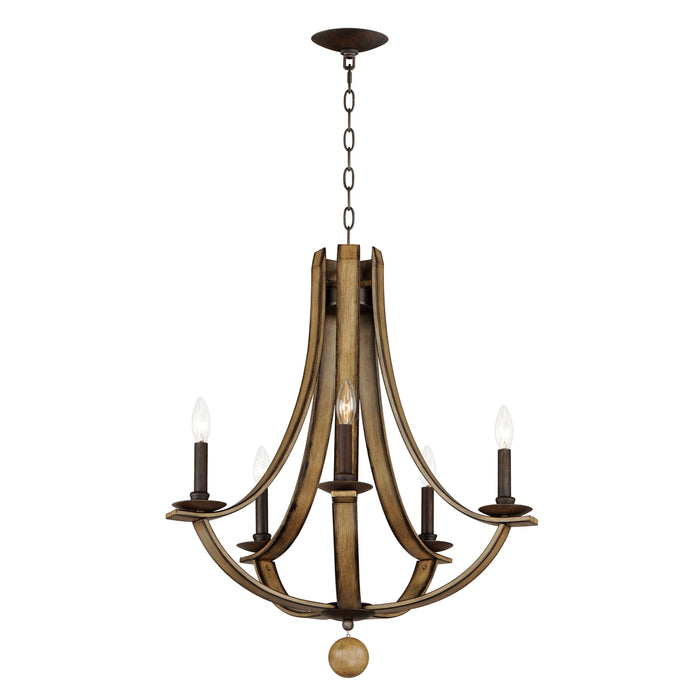 Maxim Basque 5-Light Chandelier Model: 20345DWAR