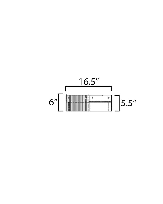 Maxim Spectre 16 Flush Mount Model: 21190CRBKNAB