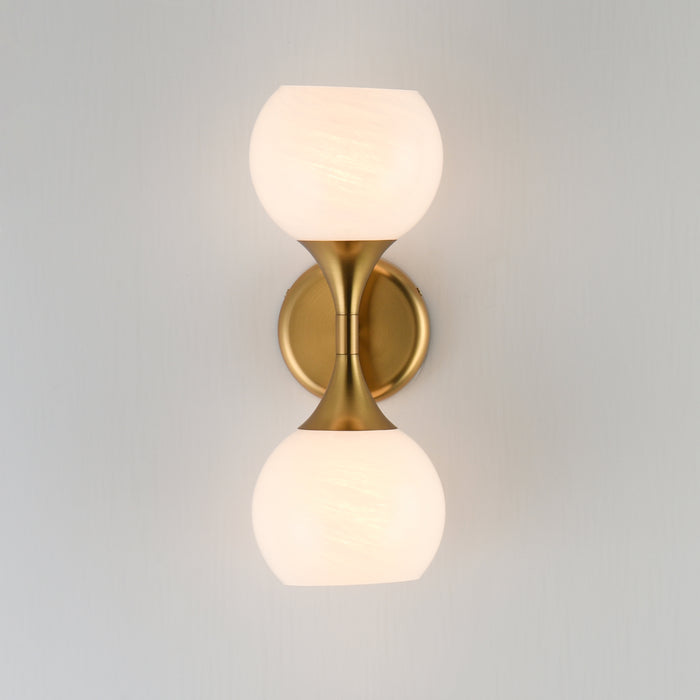 Maxim Neve 2-Light Wall Sconce Model: 21222MRNAB